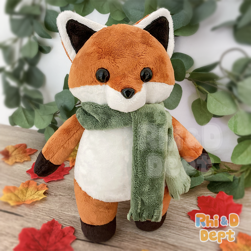 Autumn Anthro Fox Plush Stuffed Animal Made to Order Rhi D Dept